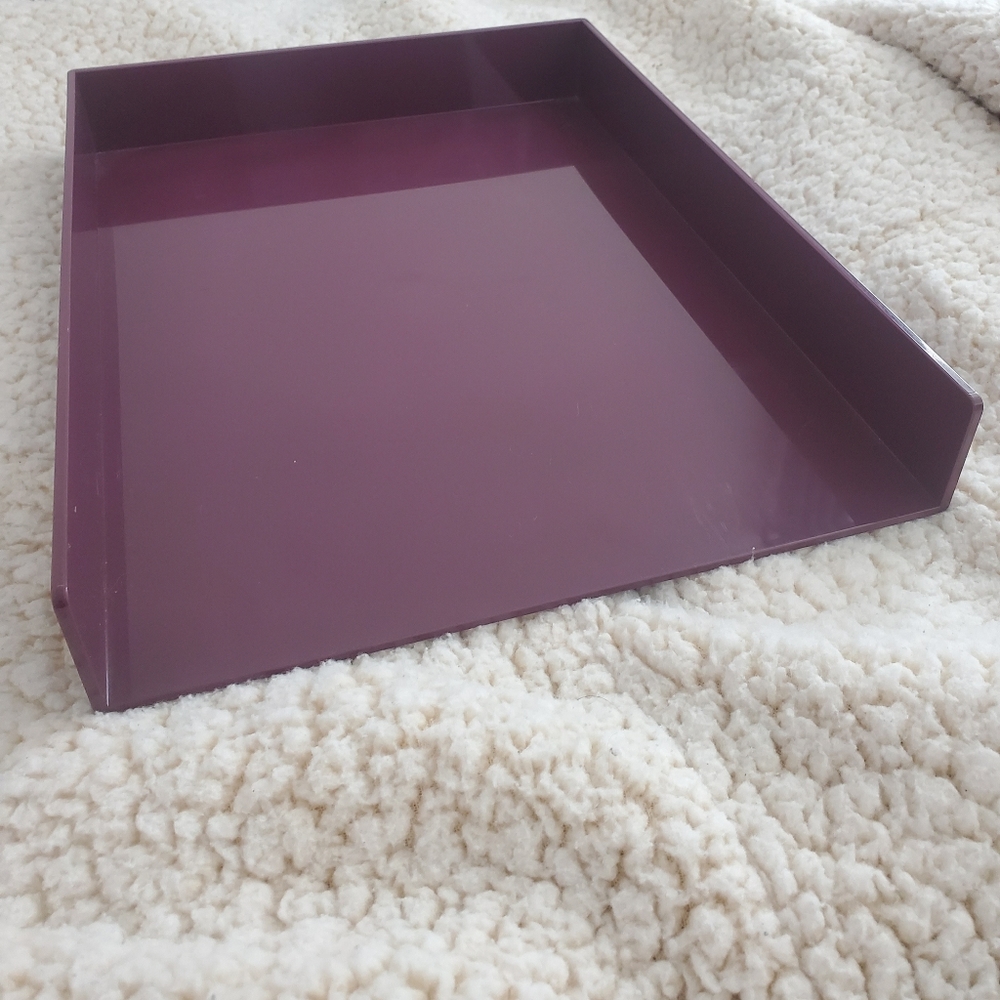Poppin Letter Tray in Wine